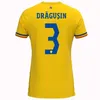 23 24 Roumanie Soccer Jerseys T-shirt 2023 Alexandru Cicaldau Ianis Hagi Dennis Man Marin Football Shirts Maillots Camiseta de Futbol Home Away Third Kit Kid Kid