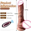 Pelle realistica sensazione dildo per donne wireless vibrante donna enorme dimensione del pene giocattolo femmina mascella gomma