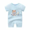 Rompers 2022 Kinderen Romper Summer Boys and Girls Fashion pasgeboren baby klimmende kleding merken meisje baby drop deliv babydhshop leveren ot9qt