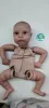 20 cali już pomalowany zestaw Miley Reborn Doll Parts Cute Baby 3D malarstwo z widocznymi żyłami obejmowały ciało i oczy