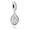 Evil Queen Magic Mirror Charm Clear CZ 925 Sterling Silver Suitable Charm Beads Bracelet Jewelry 797485 Fashion Gift Charm