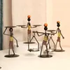 Bougeoirs Iron Accessoires de décoration de maison Table de mariage Poix centrale décor salon Figurines humaines Cadeaux de chandeliers