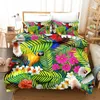 Bettwäschesets Blumenset Erwachsener Bettdecke Deckblätter Blume bedruckte Bettdecke für Schlafzimmer Dekoration Quilt/Decke Coverpillowcase