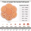 DD 2800 pcs/Box 2/3/4/5/5/8/10 mm Gouden halve parels voor ambachten Flat Back Half Nail Pearls Flatback Pearls Diy Crafting Pearl