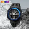 Skmei 1655 Sport Watch for Man Luxury Wateprooproproof S Shock Military Mens Watchs 3time Digital Wristwatch Whyerch Alarm Réquimière