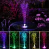 Fouetaine de bain à oiseaux solaires flottants Lumières jardin Bascade Fountain Pond Panneau solaire Pompe à eau Pluci