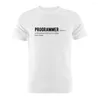 Men's T Shirts Cotton Unisex Shirt Programming Joke Developer Coder Software Programmer Gift Tee