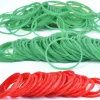 Bands de caoutchouc naturel de haute qualité Rouge / Green Strong Elastic Bands Office for School Industrial High Temperature Resistance