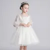 Girl Dresses Girls 'Dress 2024 Korean version Puffy kjol barns baby prinsessa piano performance vår