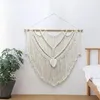 Tapestries Boho Tassel Tapestry Macrame Beige Wall Bohemian Modern Art Decor 39.37x39.37inch