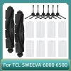 För TCL Sweeva 6000 6500 Robotiska dammsugare Roller Borste Sidorborste HEPA Filter Tillbehörstillbehör