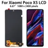 6.67 "Oryginalny AMOLED dla Xiaomi Poco X5 LCD z zespołem digitizeru ekranu dotykowego dla części wymiany Poco X5 22111317pg LCD