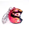 Creativity Motorcycle Helmets Keychains Cute Safety Helmet Pendant Neutral Car Accessories 1Pc