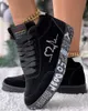 Casual Shoes Sneakers Womens Heart Embroidery Lace-up Platform Women Vulcanized Shoes Sneakers Casual Shoes Graffiti Flat Zapatos Hombe T240409