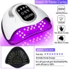 Suszarki 300 W Profesjonalna lampa suszarki do paznokci do manicure mocna lampa paznokciowa UV 66 diody LED Automatyczna lampka suszenia żelowa