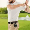 Belt Golf Tee Holder PU Leathercarrying Holders Sac de rangement de la ceinture de ceinture Black Golf Tee Organisateur pour les amoureux du golf Men Femmes
