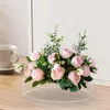 Vases Acrylic Flower Vase Planter Pot Bud Plant Holder Art For Wedding Party Dining Table Bedroom Living Room Decoration