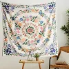 Mandala Floral Tapestry Bohemia Psychedelic Flower Ghirland Wall Aberstry Boho India Hippie Home Decor Muro Aube
