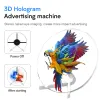 3D Holographic Fan Screen Rotating Display Aerial Virtual Stereo Imaging Wifi Outdoor Restaurant LED Advertising Machine