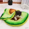 Cat Beds Furniture Cat Bed Removable Design Dog Kennel Pet Toast Bread Cat Dog Mats Durable Soft Toast Bread and Poached Eggs Pizza Mats Dropship