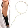 Choker wielowarstwowy długi wisiorek ze stali nierdzewnej Kobiety Złote Srebrny Kolor Koraliki Księżycowe Star Rogu Naszyjniki łańcuchowe