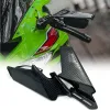 Motorcykelmodifierad bakspeglar Vindvinge Justerbar roterande spegel för Kawasaki ZX6R ZX14R ZX 6R 14R NINJA400 NINJA650