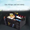 Bil Boy Storage Box Large Capacity Auto Car Trunk Organizer Super Hållbar Collapsible Cargo Storage Tool Auto Trucks Trunk Box