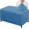 Chair Covers Rectangle Ottoman Stretch Cover Elastic Sofa Footstool Protector Slipcover Storage Box Stool Full