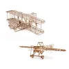 3d Aircraft Wooden Puzzles Kits Assemble Constructor Building Blocks Model DIY for Kids Breriot Wright Brothers Airplane Models