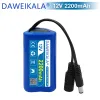 12V uppladdningsbart batteri 12V 30000mAh 18650 Litiumbatteripacpacitet DC 12.6V 30AH CCTV CAM Monitor med laddare