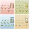 Artesanato DIY Crystal Laser Butterfly adesivo de borboleta decorativa Decortion