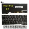 キーボードFujitsu LifebookのフレンチキーボードE733 E734 E743 E744 U745 E546 E547 E544 E736 E746 T725 T726ラップトップバックライトキーボード