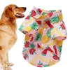 Ropa para perros ropa de verano camisa para mascotas transpirable para perros pequeños atuendos de estampado de frutas para cachorros