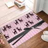 Tappeti barboncini e cuori rosa portiere antiscivolo ingresso cucina tappetini da pavimento del bagno kawaii barboncino tappeto da letto per cani da letto tappeto