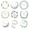 108pcs 6cm Custom Name Stickers Wedding LOGO Stickers Printed Adhesive Round Label Gift Tags Party Decorations Paper