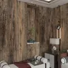 Totio brązowy samoprzylepny drewniany tapeta do sypialni ściany wodoodporne winylowe papiery do ściany półki kuchenne meble meble dekoracja domu