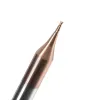 OUIO HRC60 HRC55 Mikro Karbür Uç Değirmen 2 Flüt 0.2-0.9mm Tiain Micro Düz 4mm Şey Midding Mirco Karbür CNC Gravür