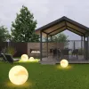 Lumières à balle à LED solaire Changement de couleurs extérieures IP65 Jardin imperméable Lampe de globe solaire pour la pelouse Patre-Pathway Yard décoration