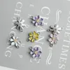 Colliers pendants Résultats de bijoux diy en gros 100pcs 12 18 mm alliage émaillé de fleurs de marguerite colorée