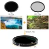 K F Concept 6772mm 2in1 ND Filter Fader 5Stop ND2ND32 CPL Circulaire polariserende ultradunne reinigingsdoek voor camera Len 240327