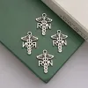 30pcs/lot--15x20mm Antique Silver Plated RN Charms Caduceus Medical Symbol Pendant For Jewelry Making Supplies Diy Earring Craft