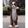 2024 Hot Sales Cute Bulldog Mascot Costume Suit Halloween Party Game Dress Outfit Halloween vuxna nyheter