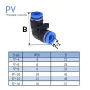 50pcs/Los Pneumatic Armaturen Anschluss pu py pe PL -Lokalanschluss Set Plastikluftwasserschlauchrohrgas 4 mm bis 12 mm