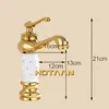 Hotaan Basin Faucet Water Taps Brass Bathroom Sink Faucet Solid White Cold and Hot Water Single Handle Water Sink Tap Mixer