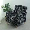 Pokrywa krzesełka pojedyncza sofa fotela Składka Kwiatowa Kwiatowa okładka HighbackRest Protect Home Geometryczne klub