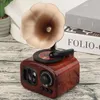 Decoratieve beeldjes Retro Gramophone Music Box Mini Mechanisme Clockwork Musical Gift for Birthday Valentijnsdagdag