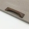 1ps European Simple Cabint Solid Legno Soldi Cassetti di legno manette manopole in noce nere armadio per il guardaroba che tira hardware per mobili