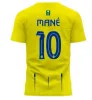 23 24 Al Nassr FC Soccer Jerseys Ronaldo 2023 2024 Hem Yellow Away Cr7 Gonzalo Mane Martinez Talisca Women Player Version Men Kid Kit Football Shiirt Al-Nassr