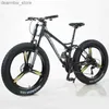 Bikes 26 * 4.0 Fat Tire Bike Bike Disc Disc Frein avec amortisseur Bike 7/21/24/27 Speed Snow Beach Bicyc L48