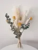 Fleurs décoratives 5 types Eucalyptus lavande paquets pour douche | feuilles réelles décorations de maison mariage